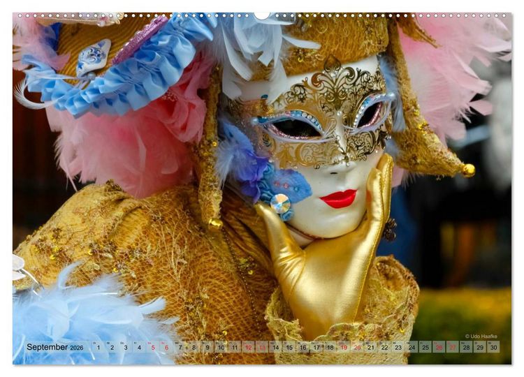 Produktbild: Magie der Masken (Wandkalender 2026 DIN A2 quer), CALVENDO Monatskalender