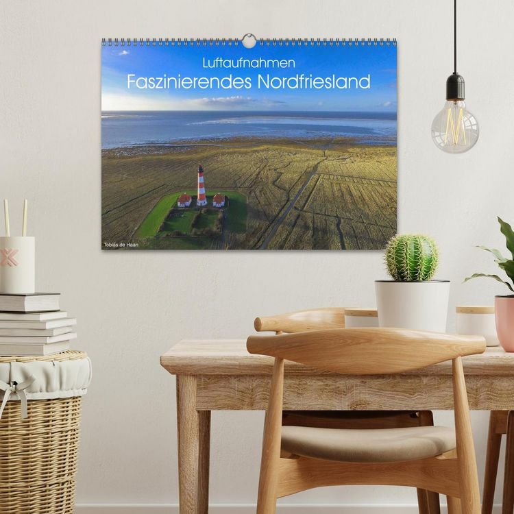 Produktbild: Luftaufnahmen - Faszinierendes Nordfriesland (Wandkalender 2026 DIN A3 quer), CALVENDO Monatskalender
