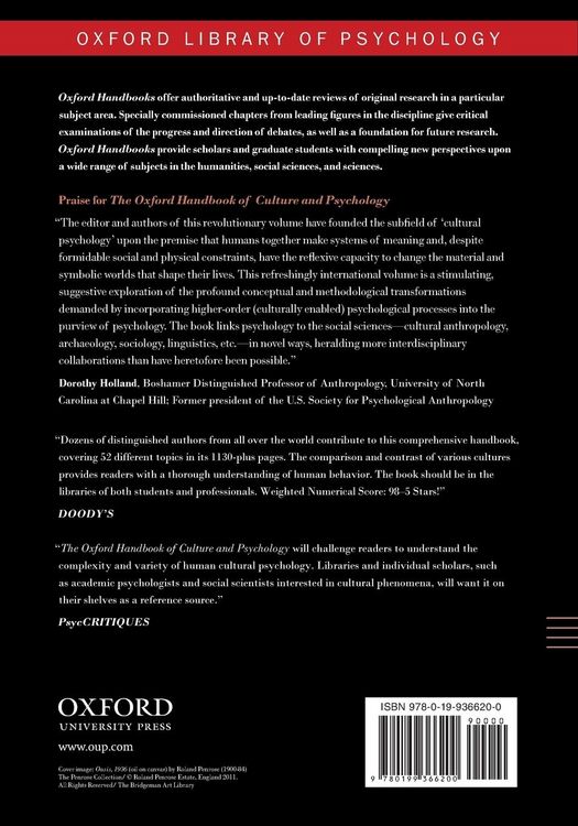 Produktbild: Oxford Handbook of Culture and Psychology