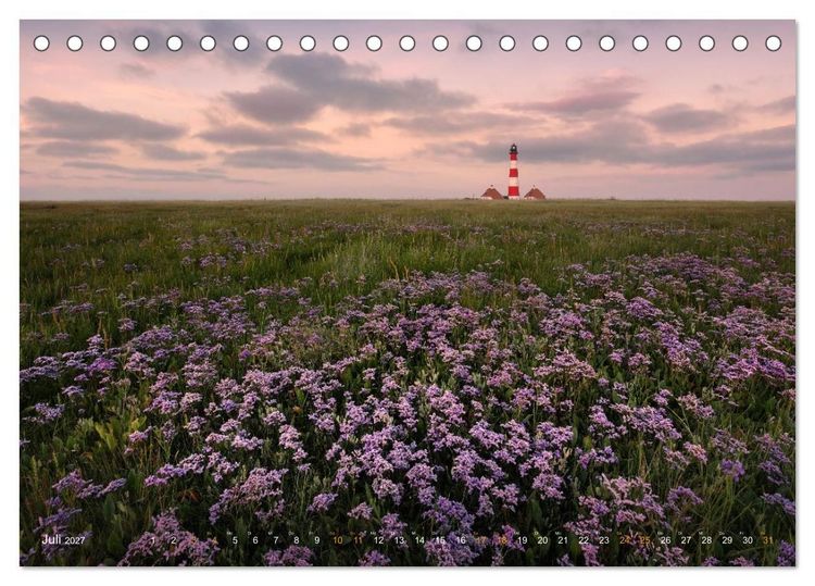 Produktbild: Nordseeurlaub in St. Peter-Ording (Tischkalender 2027 DIN A5 quer), CALVENDO Monatskalender