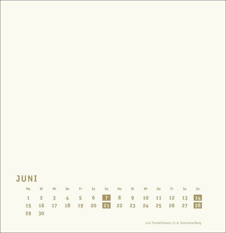 Produktbild: Premium-Bastelkalender gold groß 2026