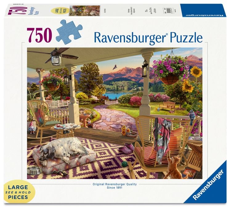 Produktbild: Erwachsenenpuzzle 750 Large Pieces - Entspannung auf der Veranda