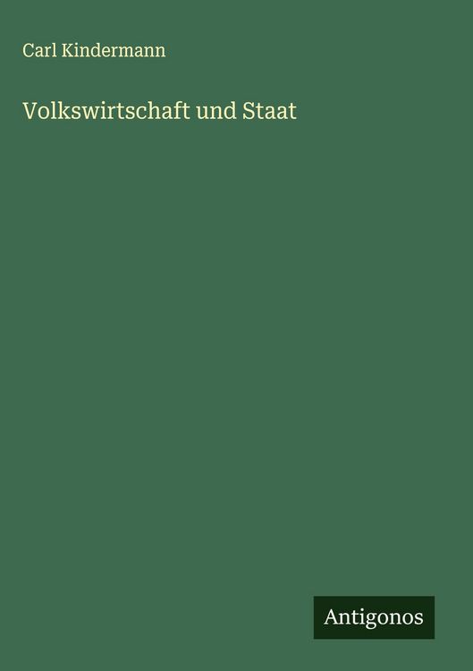 Produktbild: Volkswirtschaft und Staat