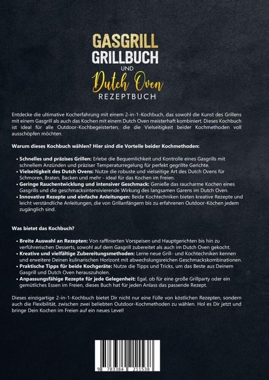 Produktbild: Gasgrill Grillbuch und Dutch Oven Rezeptbuch