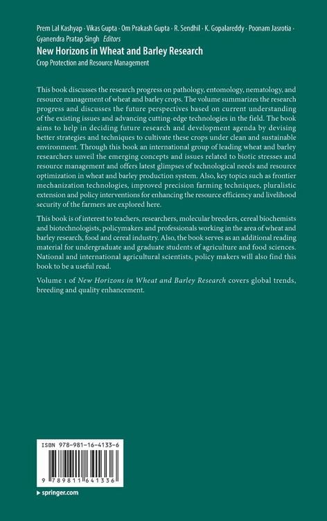 Produktbild: New Horizons in Wheat and Barley Research