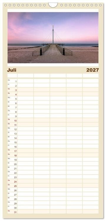 Produktbild: Familienplaner 2027 - Schleswig-Holstein - Momente zwischen den Meeren mit 5 Spalten (Wandkalender, 21 x 45 cm) CALVENDO