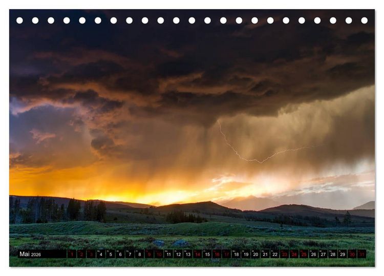Produktbild: Yellowstone Nationalpark. Tanz auf dem Vulkan (Tischkalender 2026 DIN A5 quer), CALVENDO Monatskalender