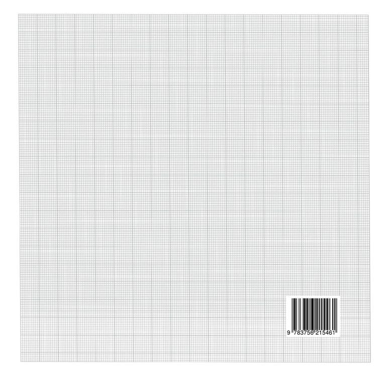 Produktbild: Quadratisches Skizzenbuch mit Millimeterpapier