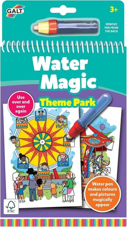 Produktbild: Jumbo 1150400342 - Galt, Water Magic Theme Park inkl. Wasserstift, magisches Freizeitpark-Malblock