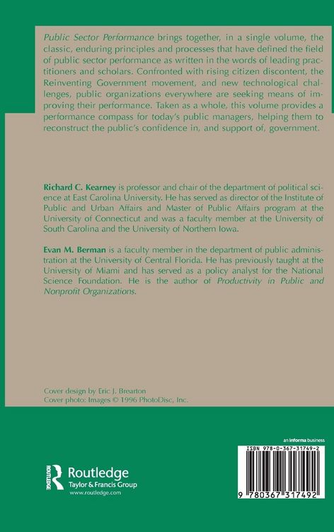 Produktbild: Public Sector Performance