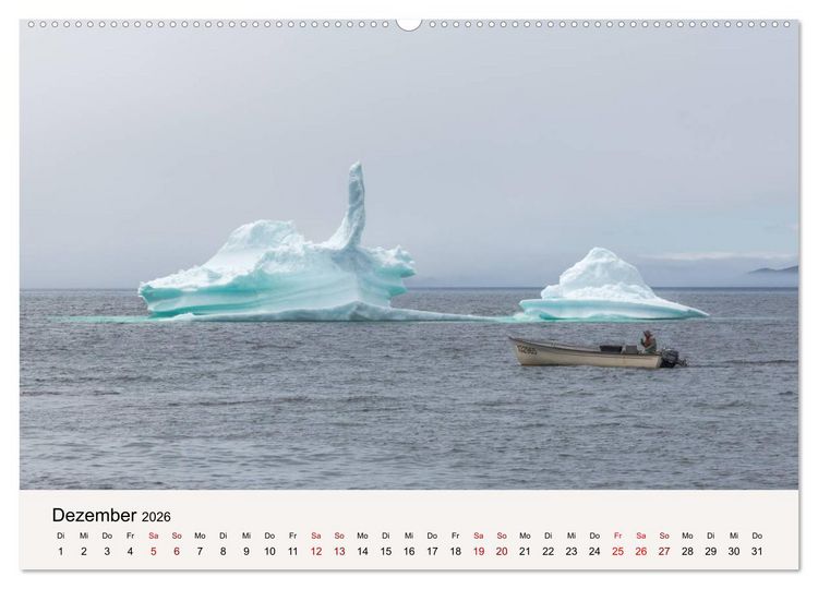 Produktbild: Neufundland Impressionen 2026 (hochwertiger Premium Wandkalender 2026 DIN A2 quer), Kunstdruck in Hochglanz