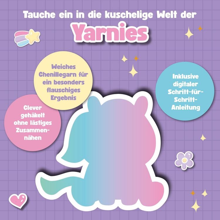 Produktbild: Yarnies - Collect. Create. Cuddle. H&auml;kelset Surprise
