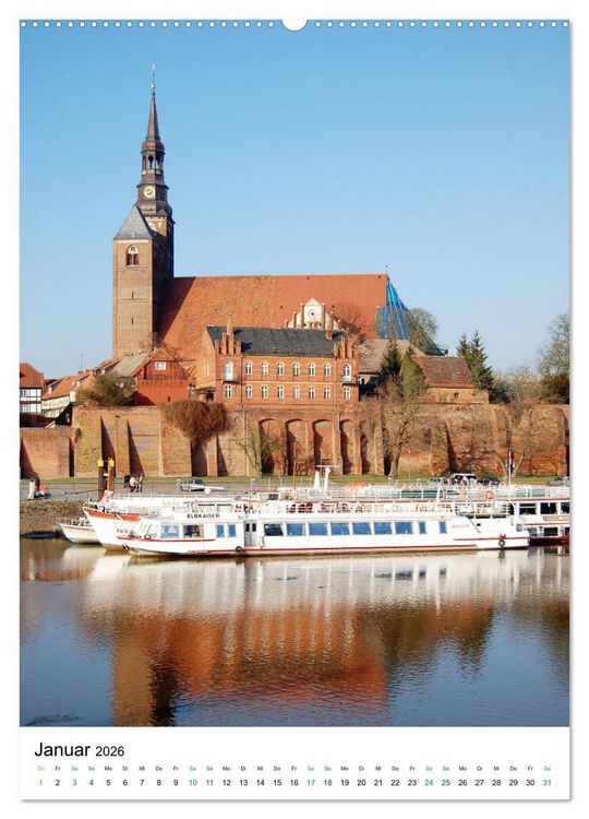 Produktbild: Tangerm&uuml;nde - Stadt an der Elbe (hochwertiger Premium Wandkalender 2026 DIN A2 hoch), Kunstdruck in Hochglanz