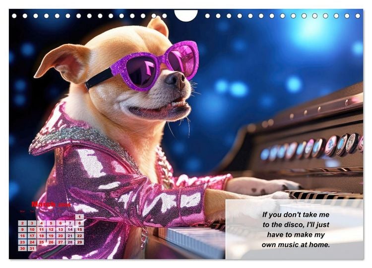 Produktbild: Great fun for Chihuahua lovers (Wall Calendar 2026 DIN A4 landscape), CALVENDO 12 Month Wall Calendar