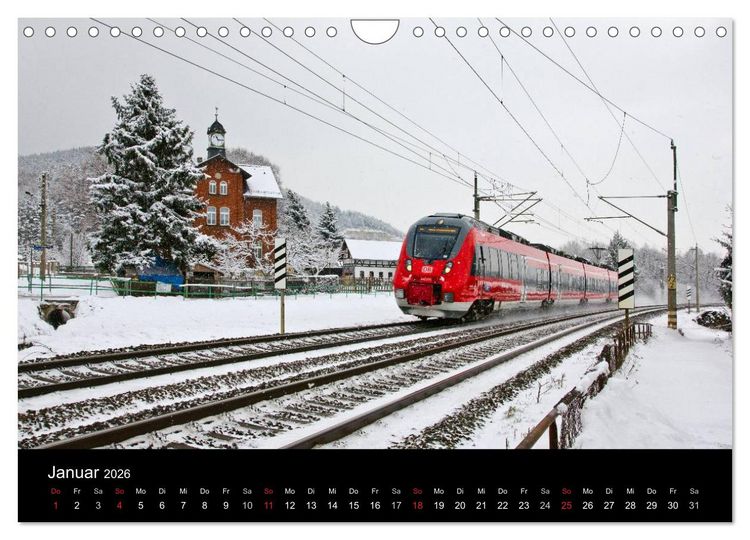 Produktbild: Unterwegs am Bahndamm (Wandkalender 2026 DIN A4 quer), CALVENDO Monatskalender