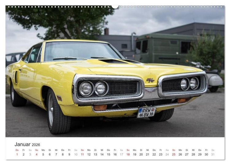 Produktbild: Amerikanische Oldtimer - Vintage US Cars auf Hamburgs Stra&szlig;en (Wandkalender 2026 DIN A2 quer), CALVENDO Monatskalender
