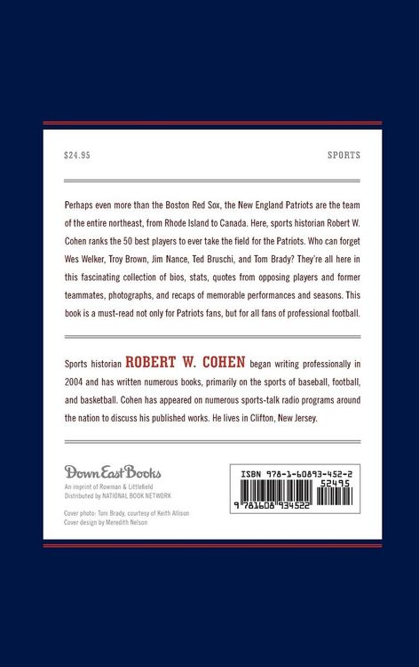 Produktbild: The 50 Greatest Players in New England Patriots Football History
