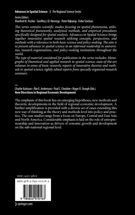 Produktbild: New Directions in Regional Economic Development