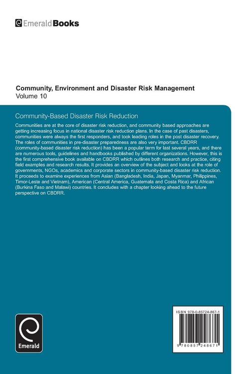 Produktbild: Community Based Disaster Risk Reduction