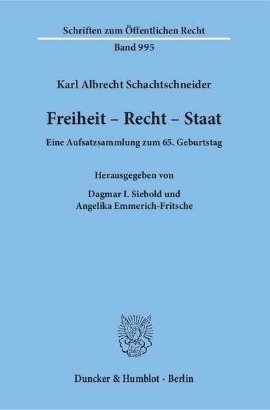 Produktbild: Freiheit - Recht - Staat.