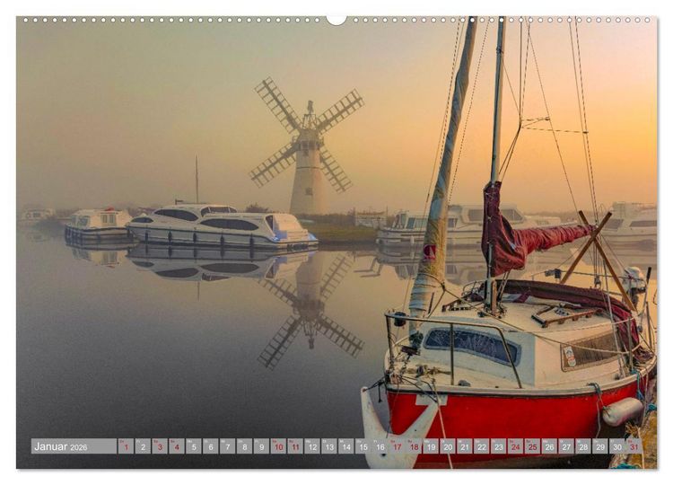 Produktbild: Norfolk - Ostengland: Von der Nordseek&uuml;ste durch das Marschland (hochwertiger Premium Wandkalender 2026 DIN A2 quer), Kunstdruck in Hochglanz