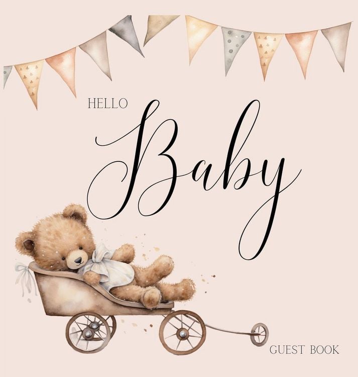Produktbild: Bear Baby Shower Guest Book (hardback)