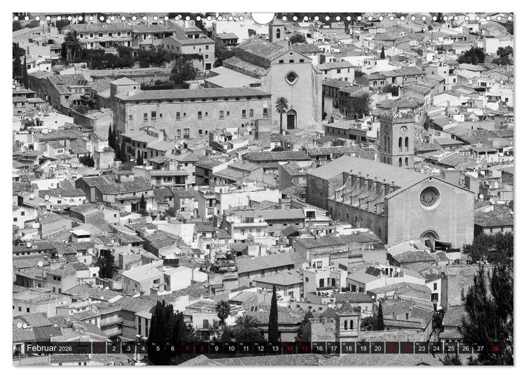 Produktbild: Mallorca monochrom (Wandkalender 2026 DIN A3 quer), CALVENDO Monatskalender