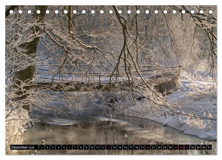 Produktbild: Brandenburg'sche Impressionen (Tischkalender 2026 DIN A5 quer), CALVENDO Monatskalender