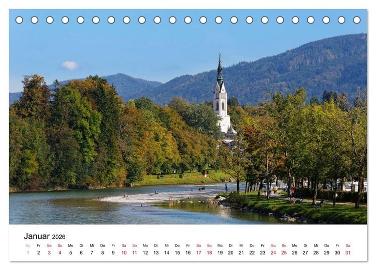 Produktbild: Bad T&ouml;lz - Perle an der Isar (Tischkalender 2026 DIN A5 quer), CALVENDO Monatskalender