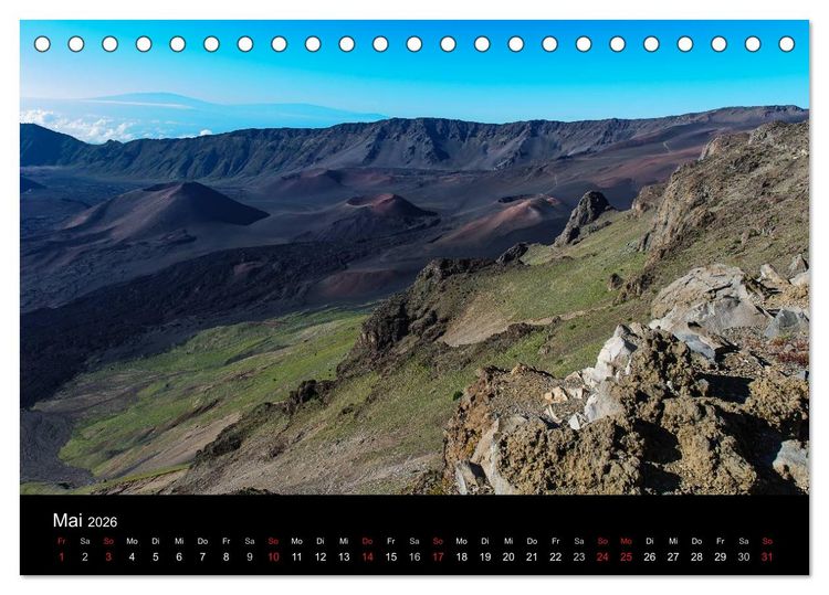 Produktbild: Hawaii - Oahu - Maui (Tischkalender 2026 DIN A5 quer), CALVENDO Monatskalender