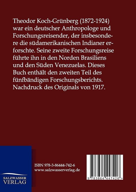 Produktbild: Vom Roroima zum Orinoco