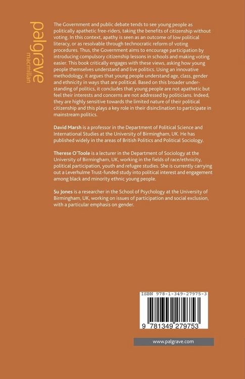 Produktbild: Young People and Politics in the UK