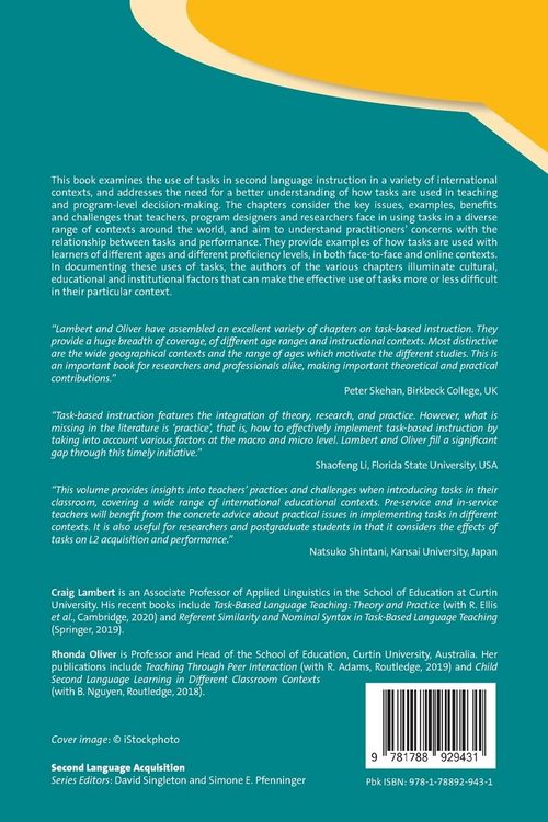 Produktbild: Using Tasks in Second Language Teaching