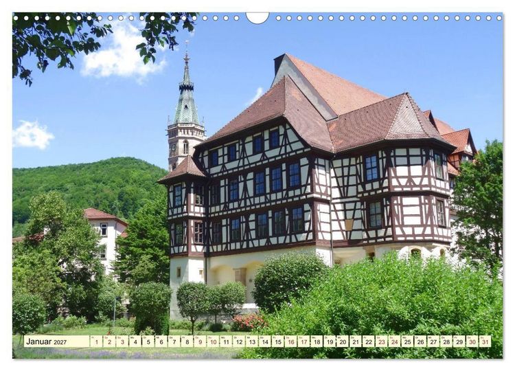 Produktbild: Unterwegs in Bad Urach (Wandkalender 2027 DIN A3 quer), CALVENDO Monatskalender