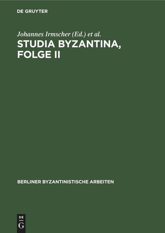 Produktbild: Studia Byzantina, Folge II