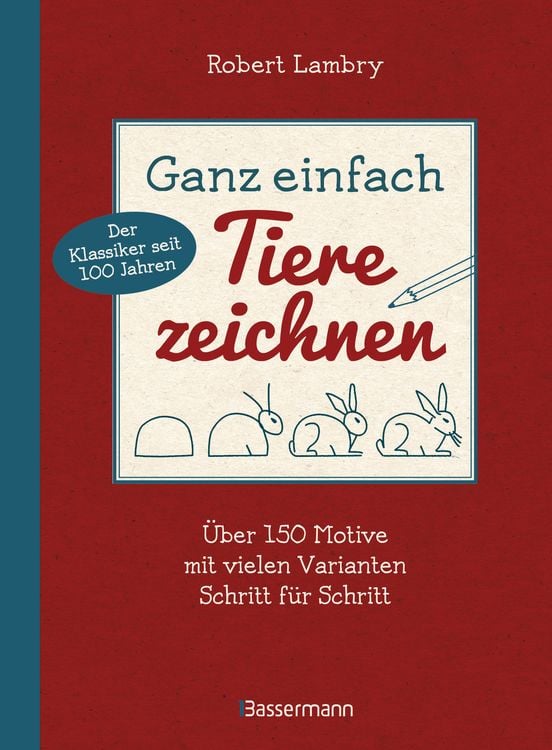 Produktbild: Ganz einfach Tiere zeichnen. &Uuml;ber 150 Motive mit vielen Varianten Schritt f&uuml;r Schritt. Mit Leerseiten zum &Uuml;ben