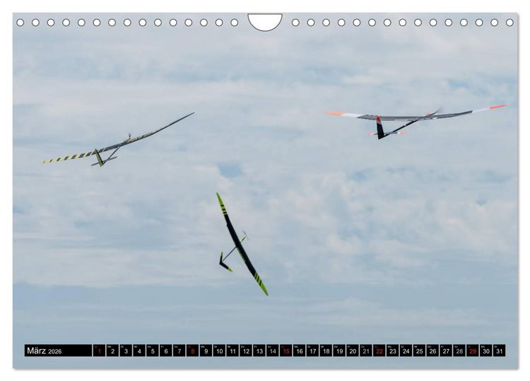 Produktbild: Modellflugkalender 2026 (Wandkalender 2026 DIN A4 quer), CALVENDO Monatskalender