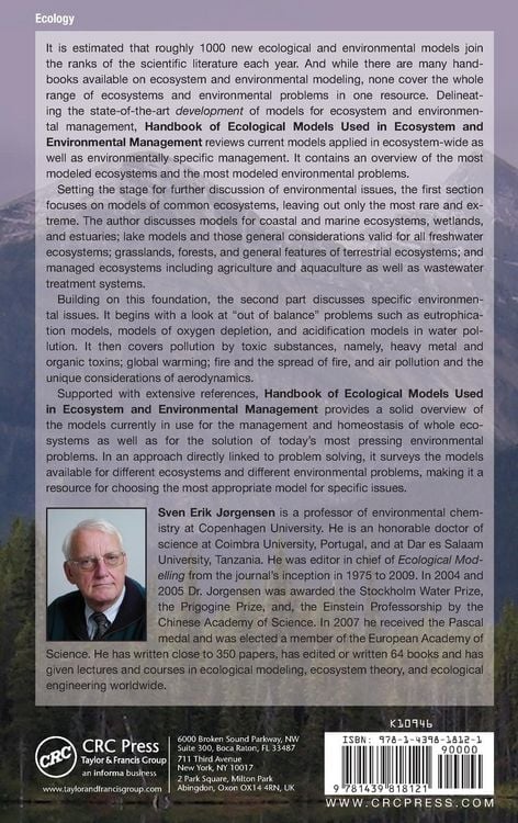 Produktbild: Handbook of Ecological Models used in Ecosystem and Environmental Management