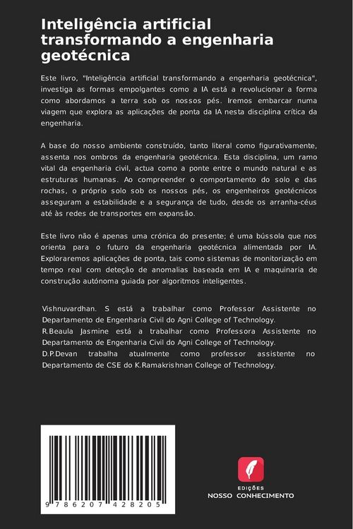 Produktbild: Intelig&ecirc;ncia artificial transformando a engenharia geot&eacute;cnica