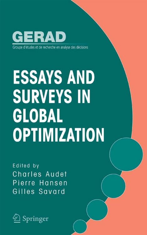 Produktbild: Essays and Surveys in Global Optimization