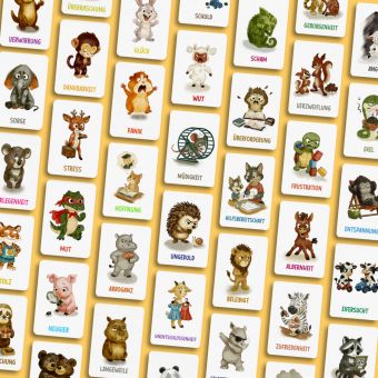 Produktbild: 42 Gef&uuml;hlskarten f&uuml;r Kinder &ndash; Emotionskarten zur F&ouml;rderung von Selbstregulation und Empathieverm&ouml;gen