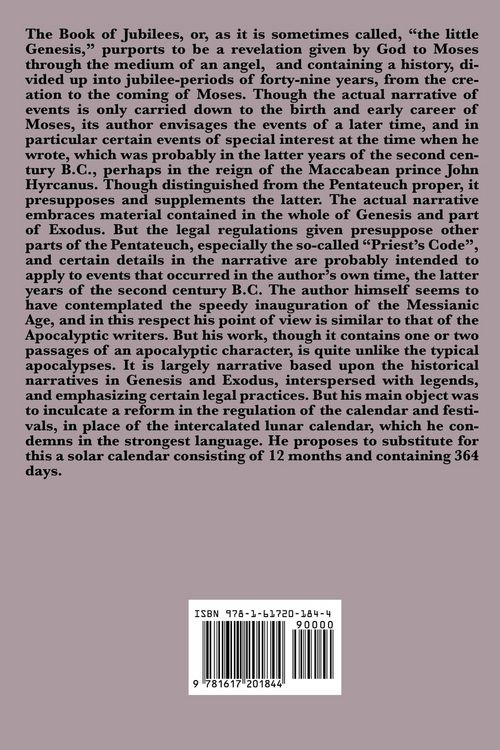 Produktbild: The Book of Jubilees - An Ancient Apocryphal Text on Creation, Patriarchs, and Biblical History