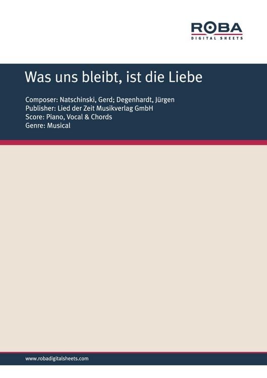 Produktbild: Was uns bleibt, ist die Liebe