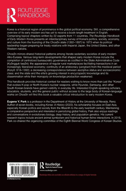 Produktbild: The Routledge Handbook of Early Modern Korea