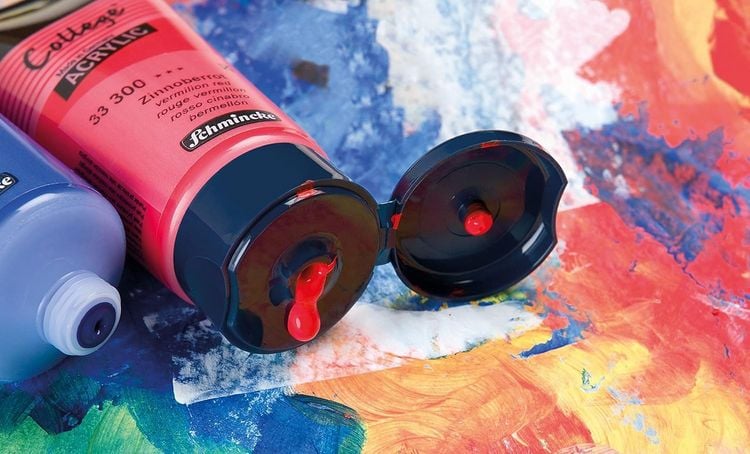 Produktbild: Schmincke Aqua Linoldruck Farben, Kartonset, 5 x 75 ml Tuben