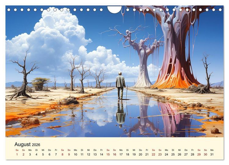 Produktbild: Surreale W&uuml;ste (Wandkalender 2026 DIN A4 quer), CALVENDO Monatskalender