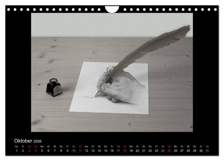 Produktbild: optische T&auml;uschungen 2026 (Wandkalender 2026 DIN A4 quer), CALVENDO Monatskalender