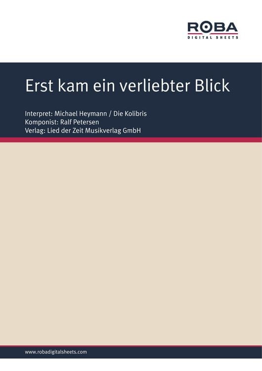 Produktbild: Erst kam ein verliebter Blick