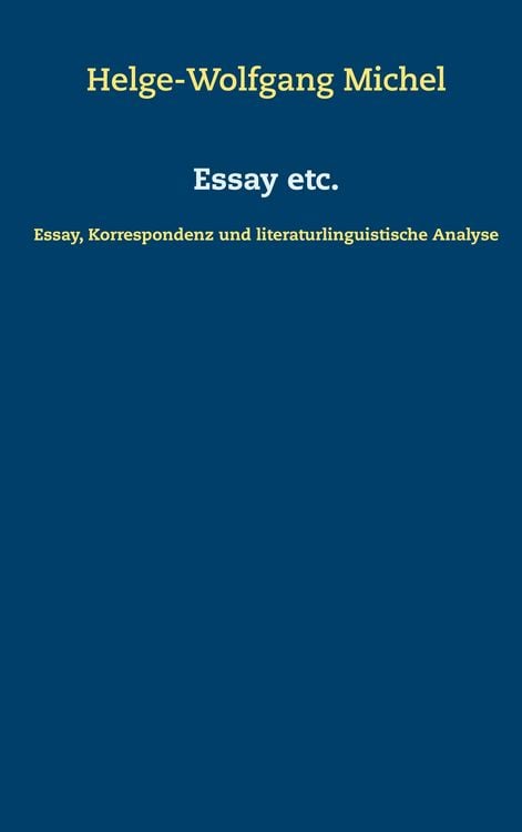 Produktbild: Essay etc.