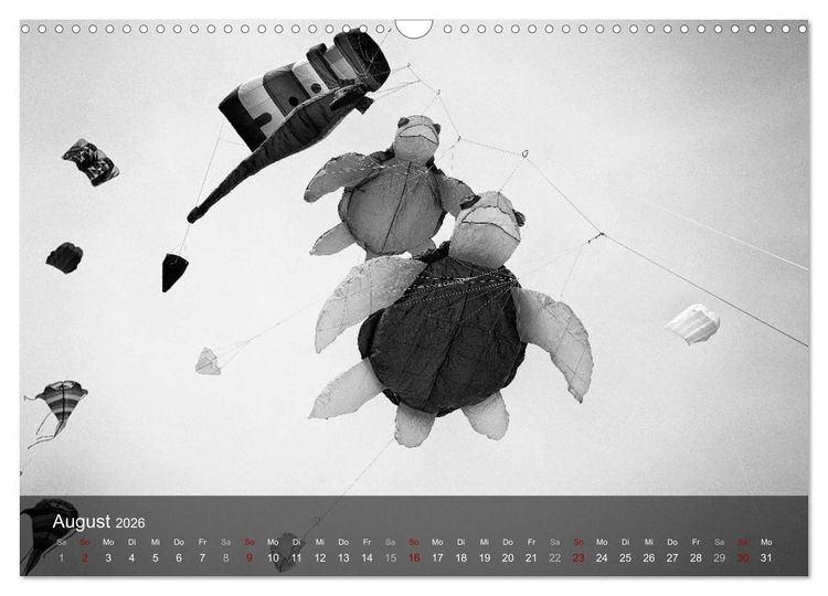Produktbild: Wangerooge Noir (Wandkalender 2026 DIN A3 quer), CALVENDO Monatskalender